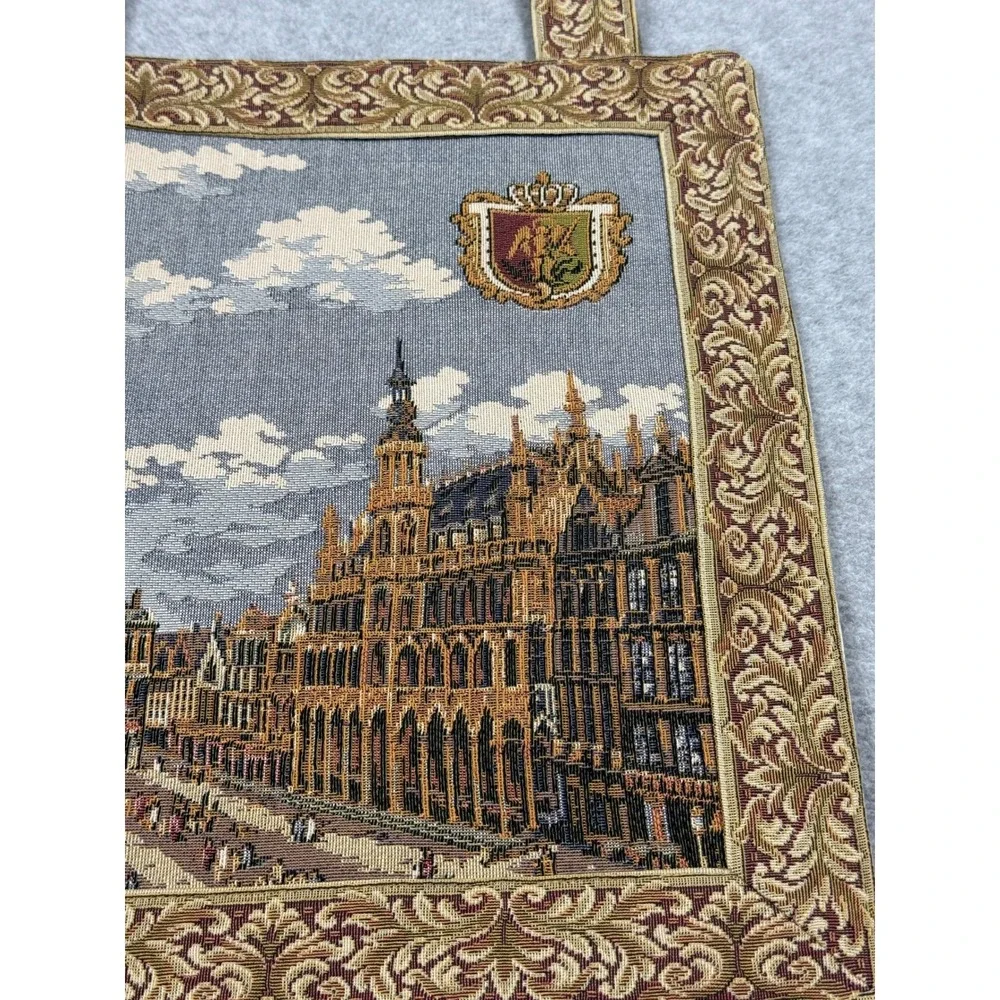 Armin & Marion Brussels Grand Place Woven Tapestry Wall Hanging Made in Germany